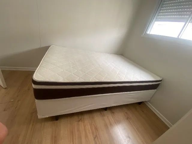 Cama viúva + Colchão seminovo - Foto 2