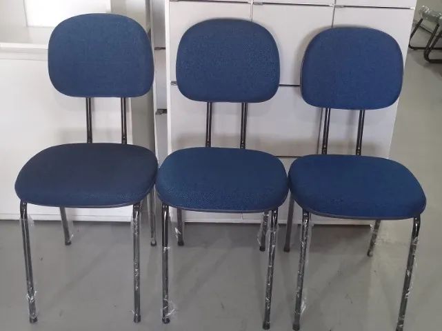 Cadeira Palito Nova Na Cor Azul 