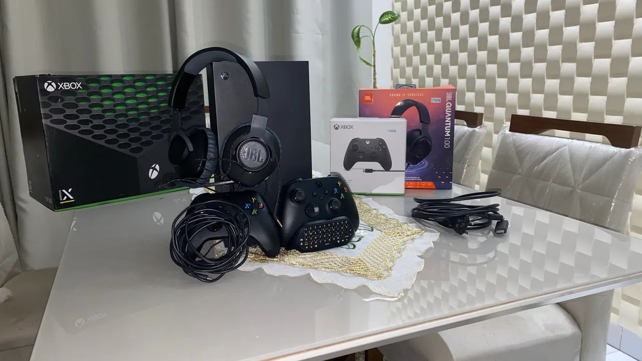 Xbox series X 2 controles 1TB SSD 4k 120fps (COMPLETO DE TUDO)