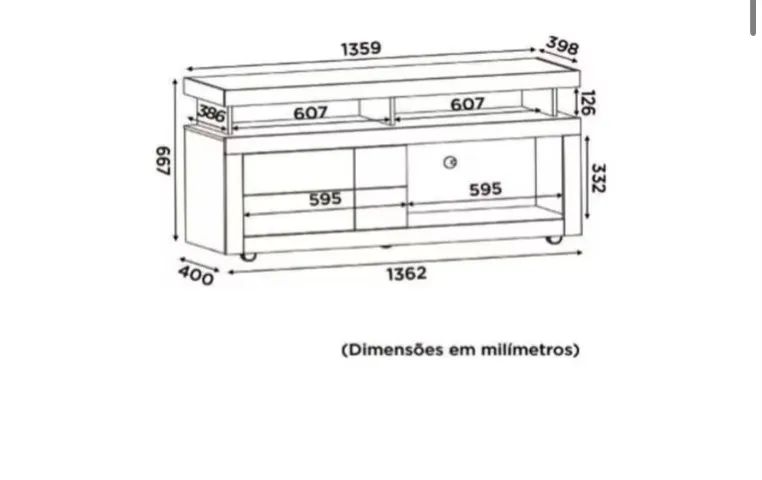 Rack MDF com rodinhas - Foto 3