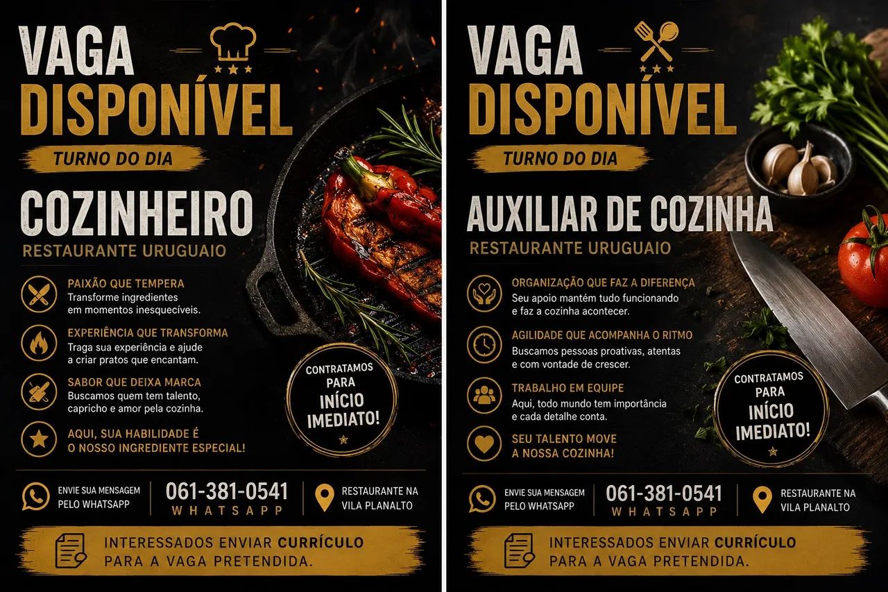 Emprego ( Restaurante Contrata)