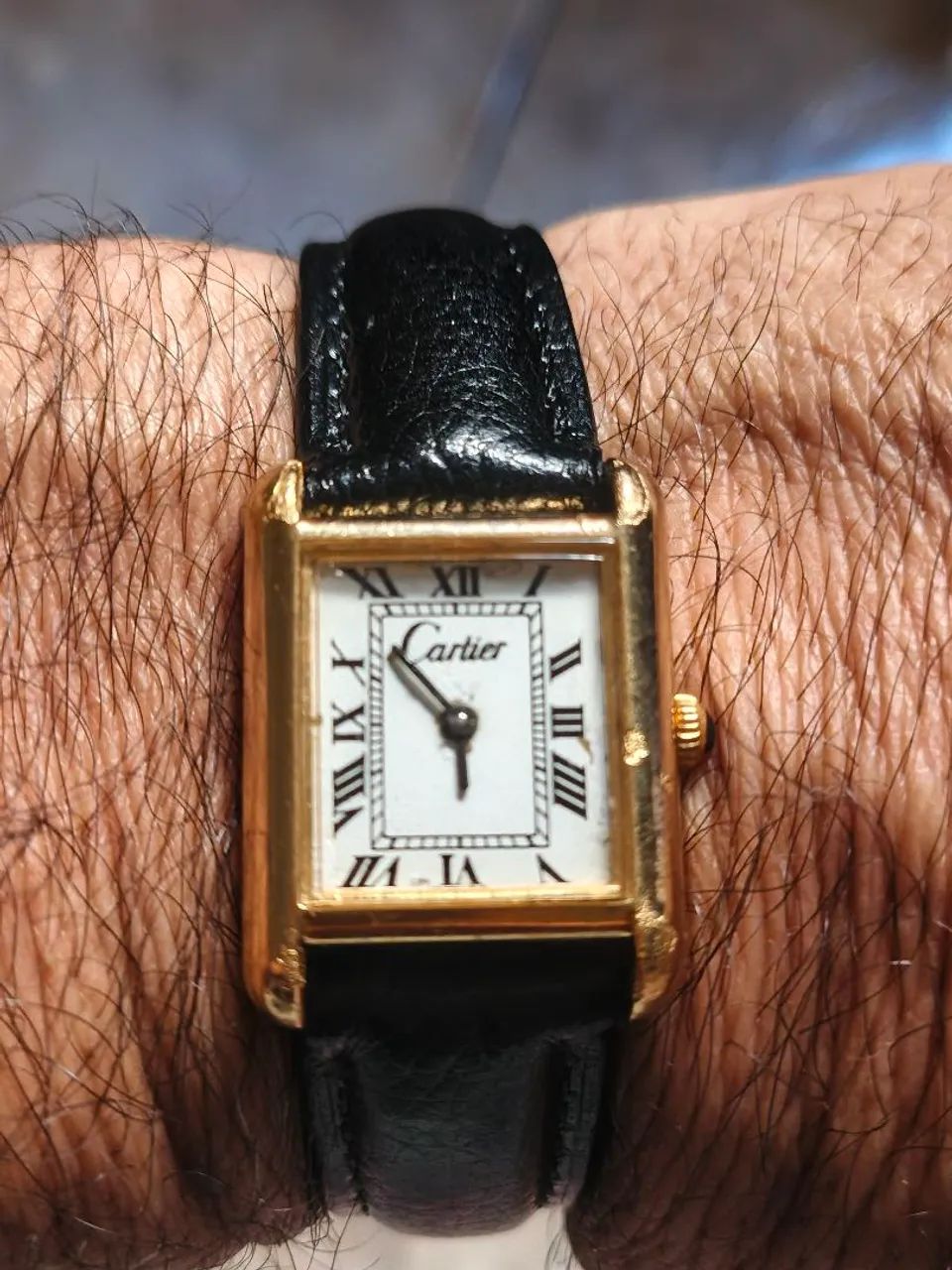 Relógio Cartier antigo a corda manual funcionando perfeitamente  - Foto 3
