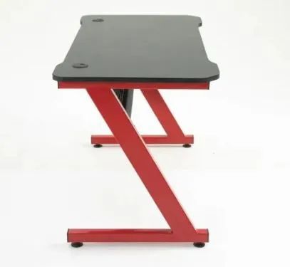 Mesa Gamer Metal e MDF Preta e Vermelha - Foto 2