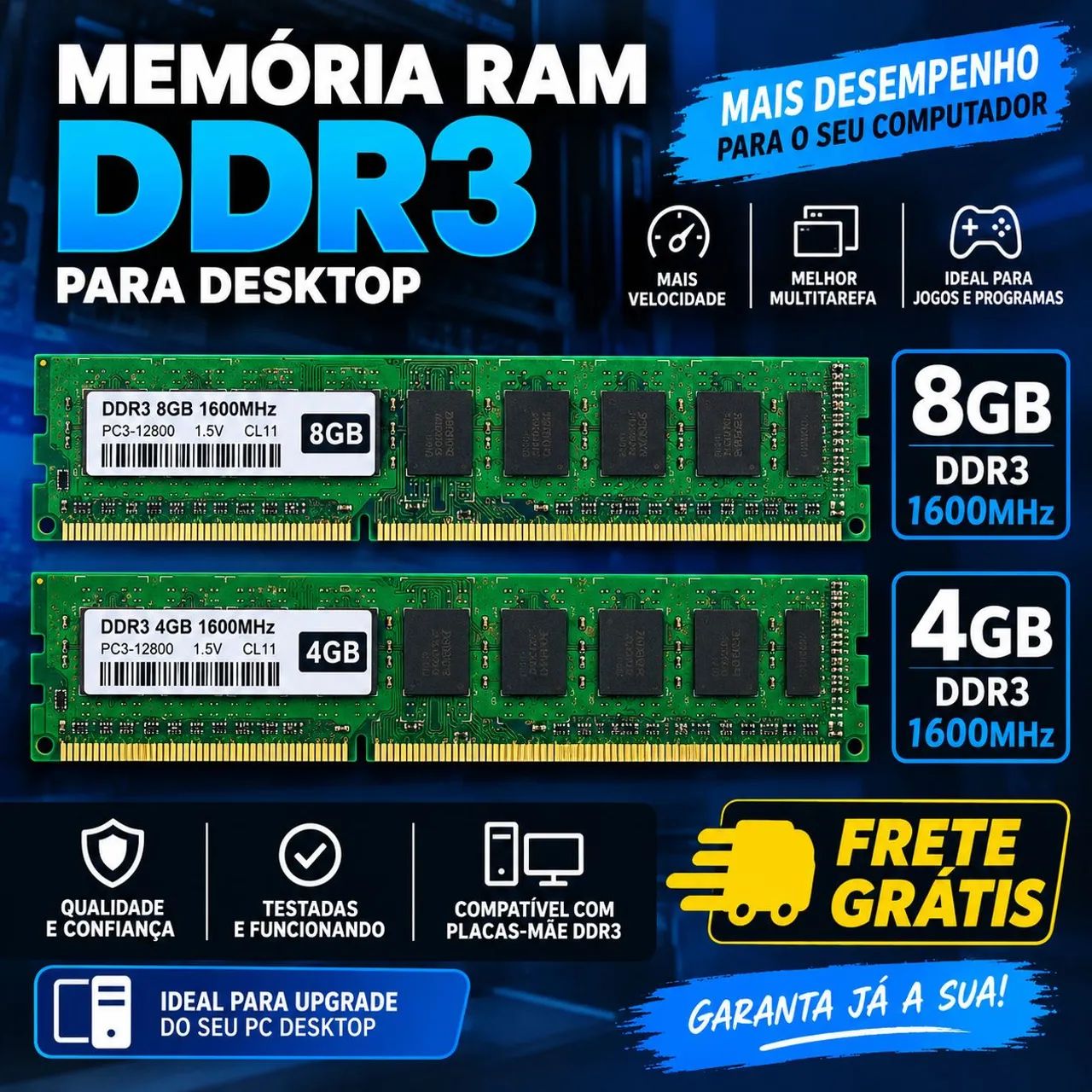 Memória RAM DDR3 DESKTOP 
