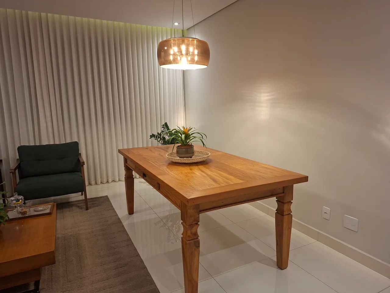 Mesa de jantar madeira maciça,Peroba Rosa - Foto 2