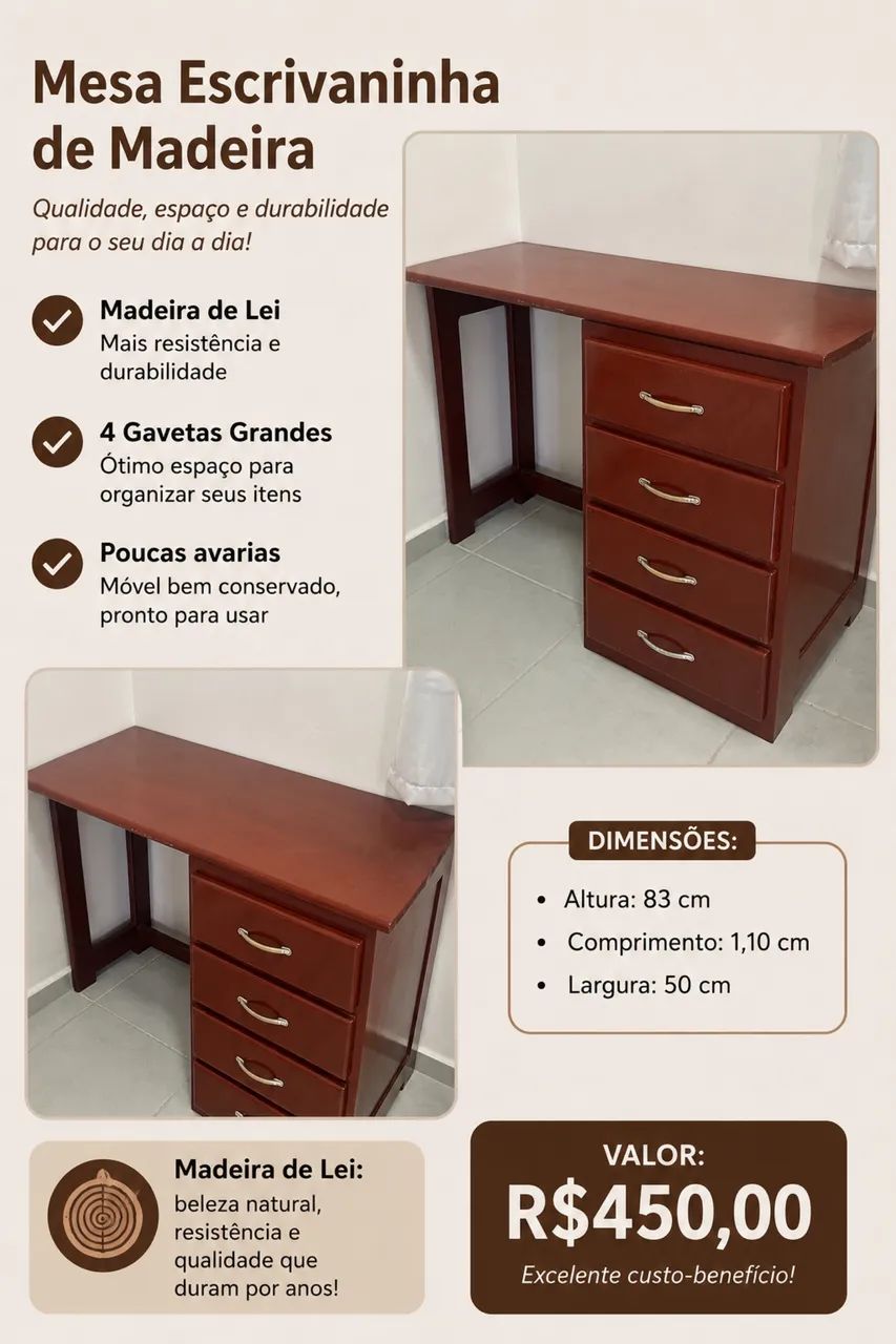 Mesa escrivaninha 