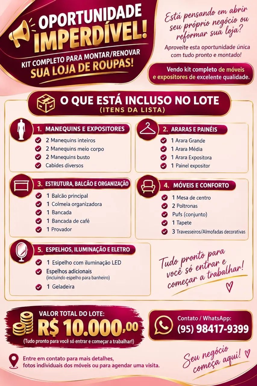 Vende-se loja completa