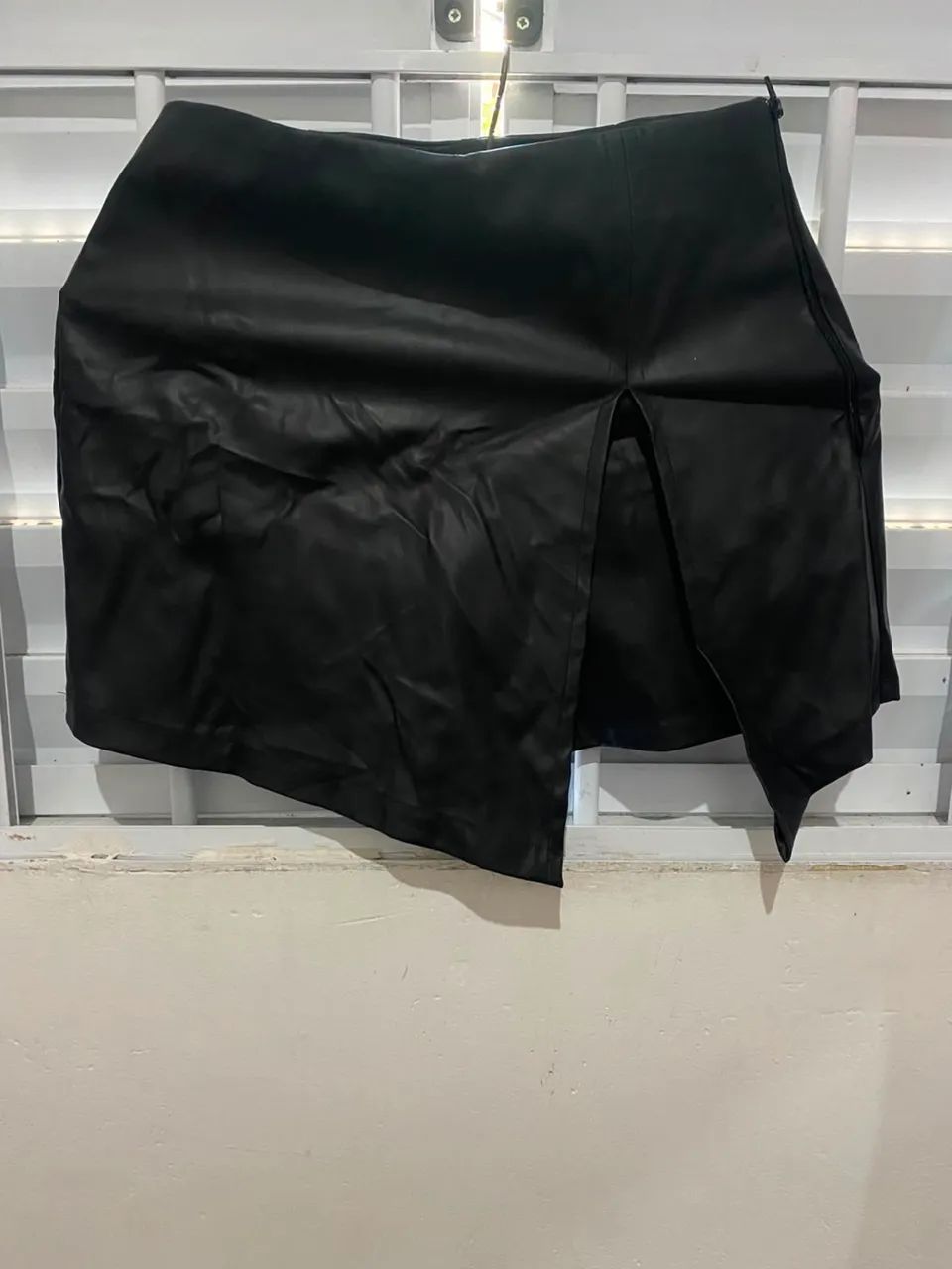Short saia Couro 