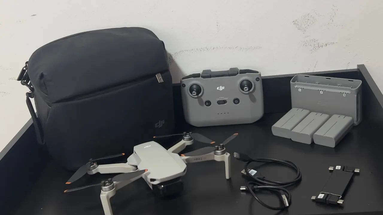 DJI Mini 2 SE completo, 3 baterias, bolsa e acessórios. 