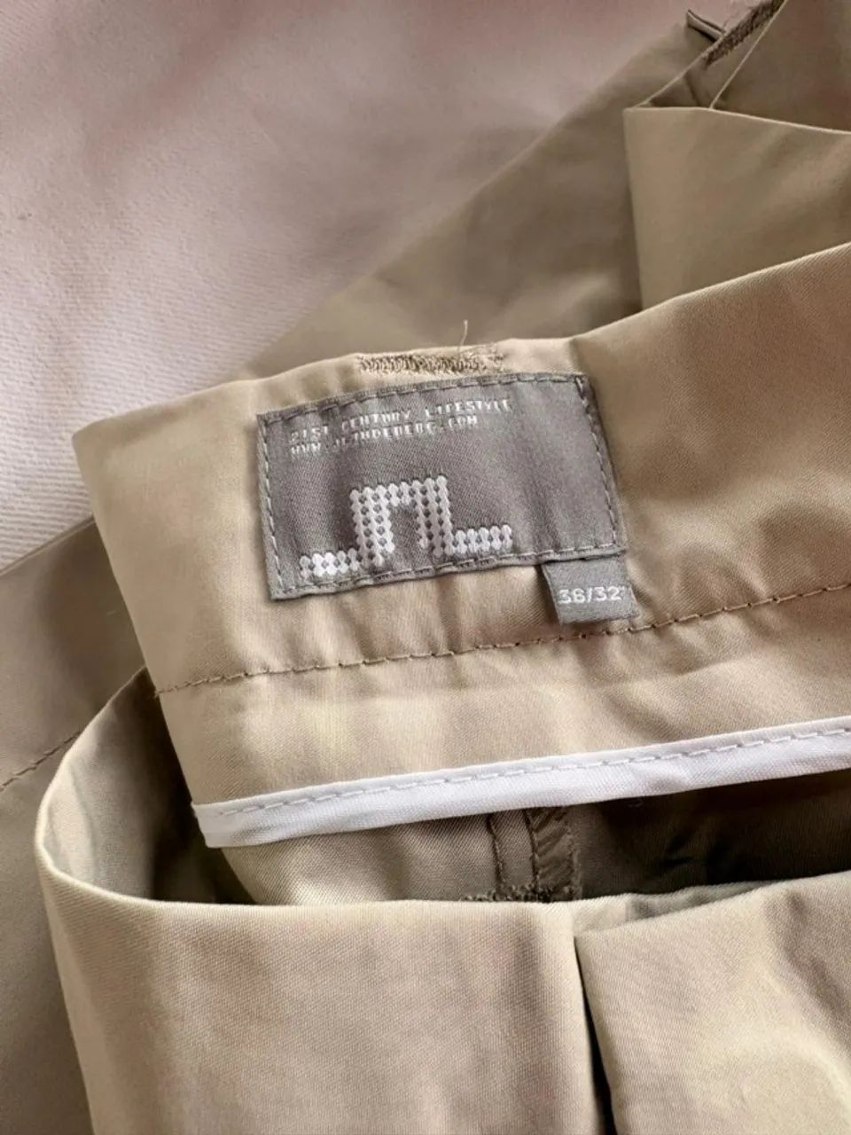 Calça masculina J Lindeberg caqui tamanho 36/32'' - Foto 4
