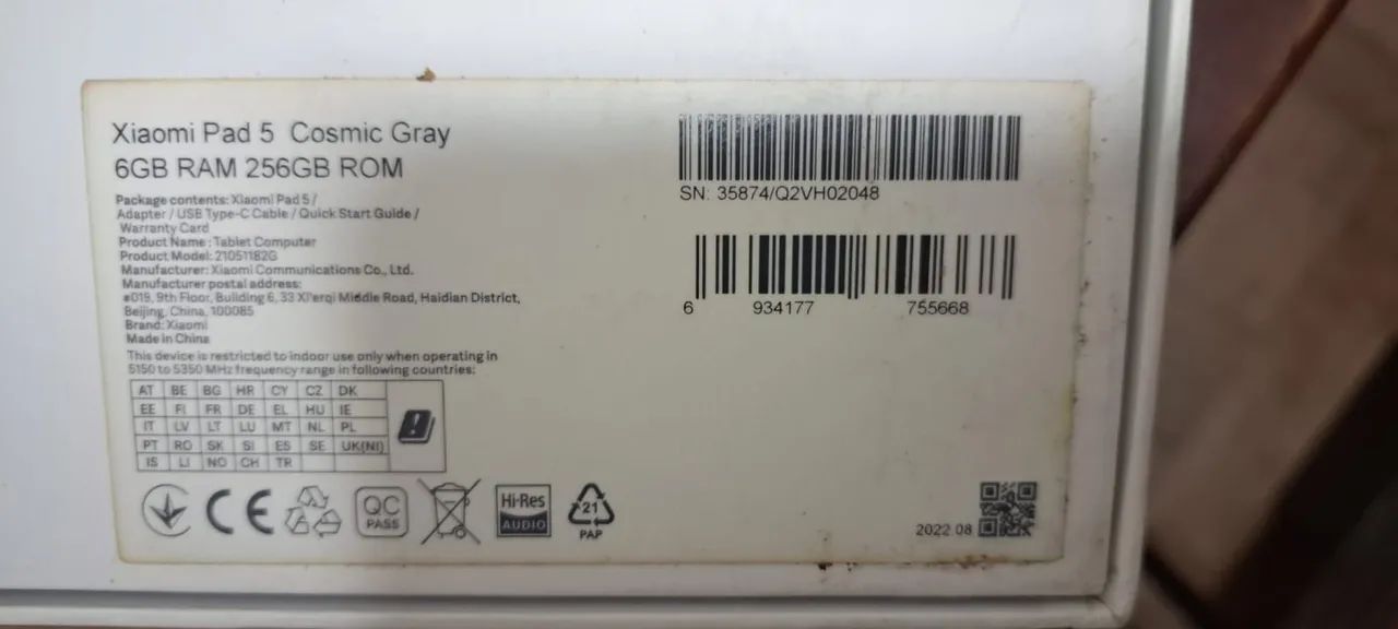 Tablet Xiaomi Pad 5 com caneta original  - Foto 5