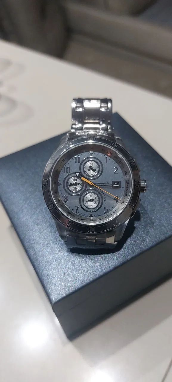 Relógio swatch cronógrafo automático, suíço legitmo  - Foto 4