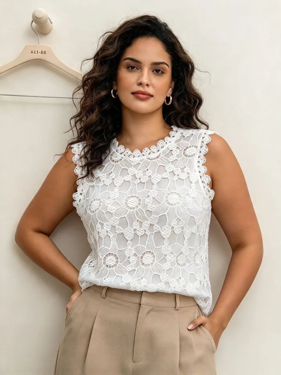 Blusa Branca De Renda 
