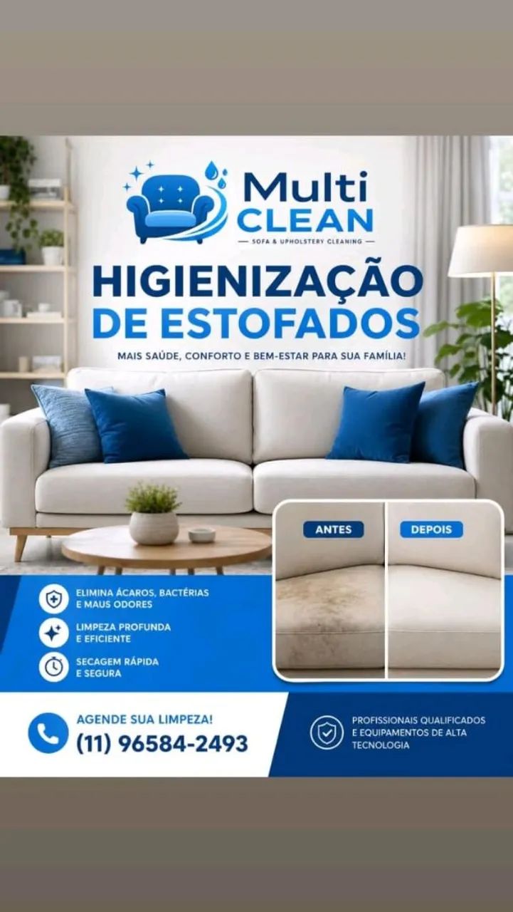 Higienização de estofados. - Foto 2