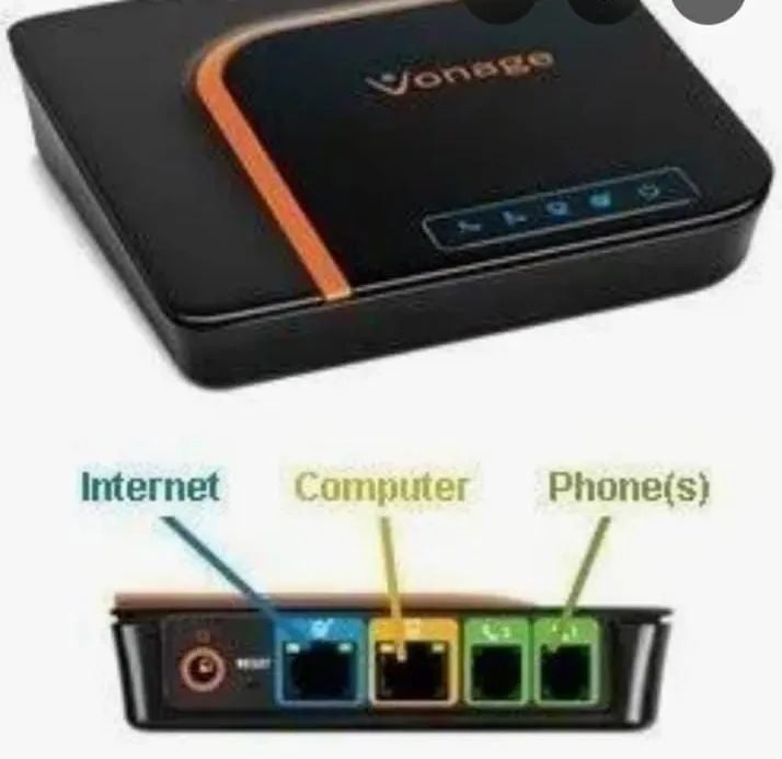 VoIP Vonage com fonte padrão europeu e manual - Foto 2