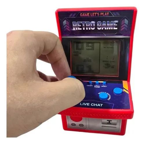 Mini Fliperama Retrô Tetris - Foto 4