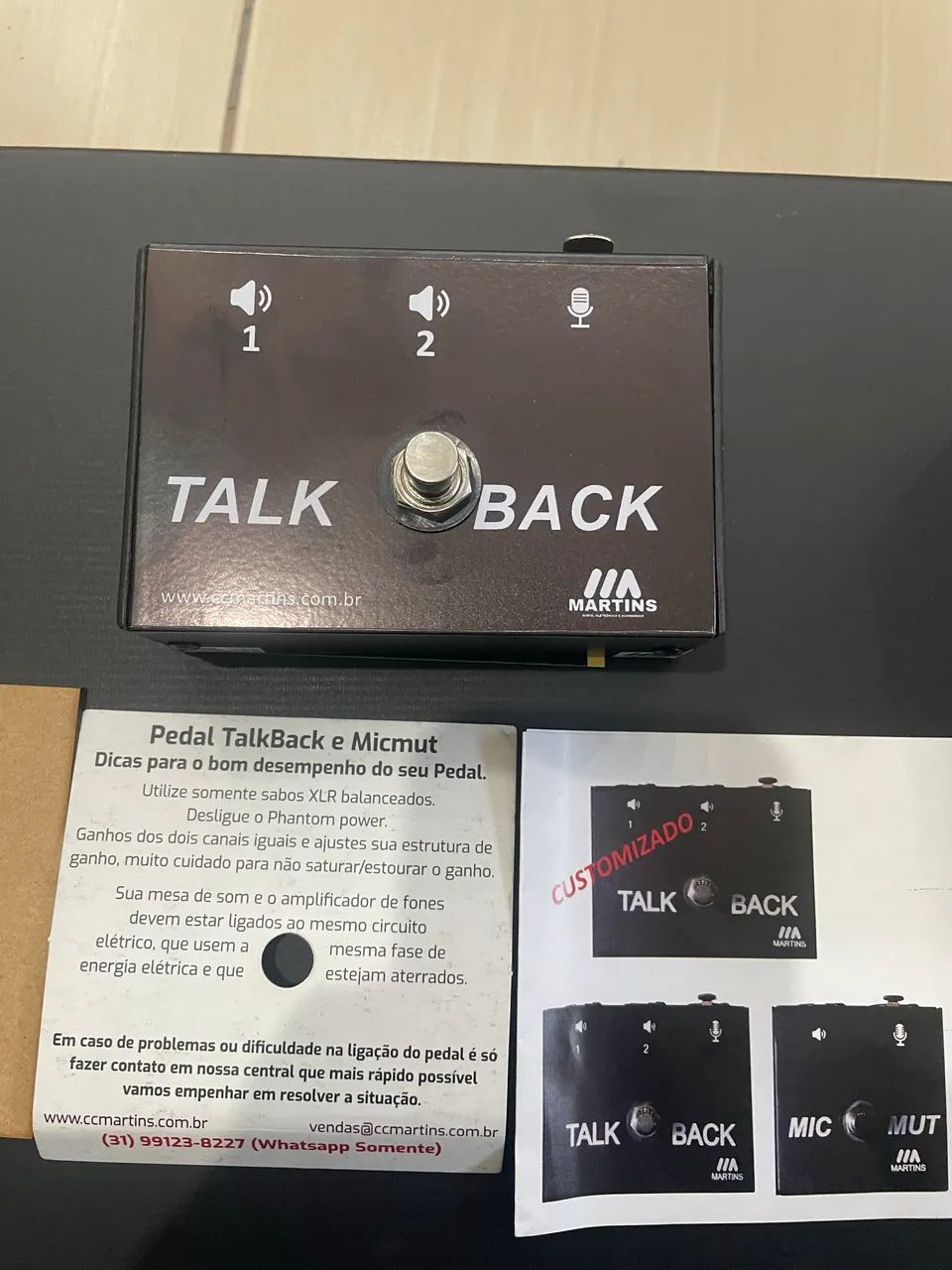 Pedal talkback NOVO / NUNCA USADO 