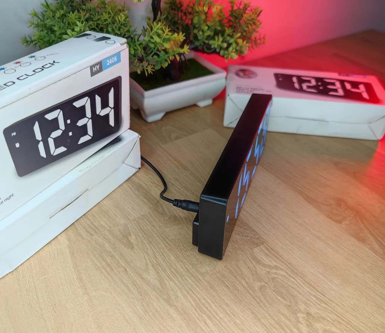 Relógio Led Digital Mesa Despertador Alarme Temperatura - Foto 4