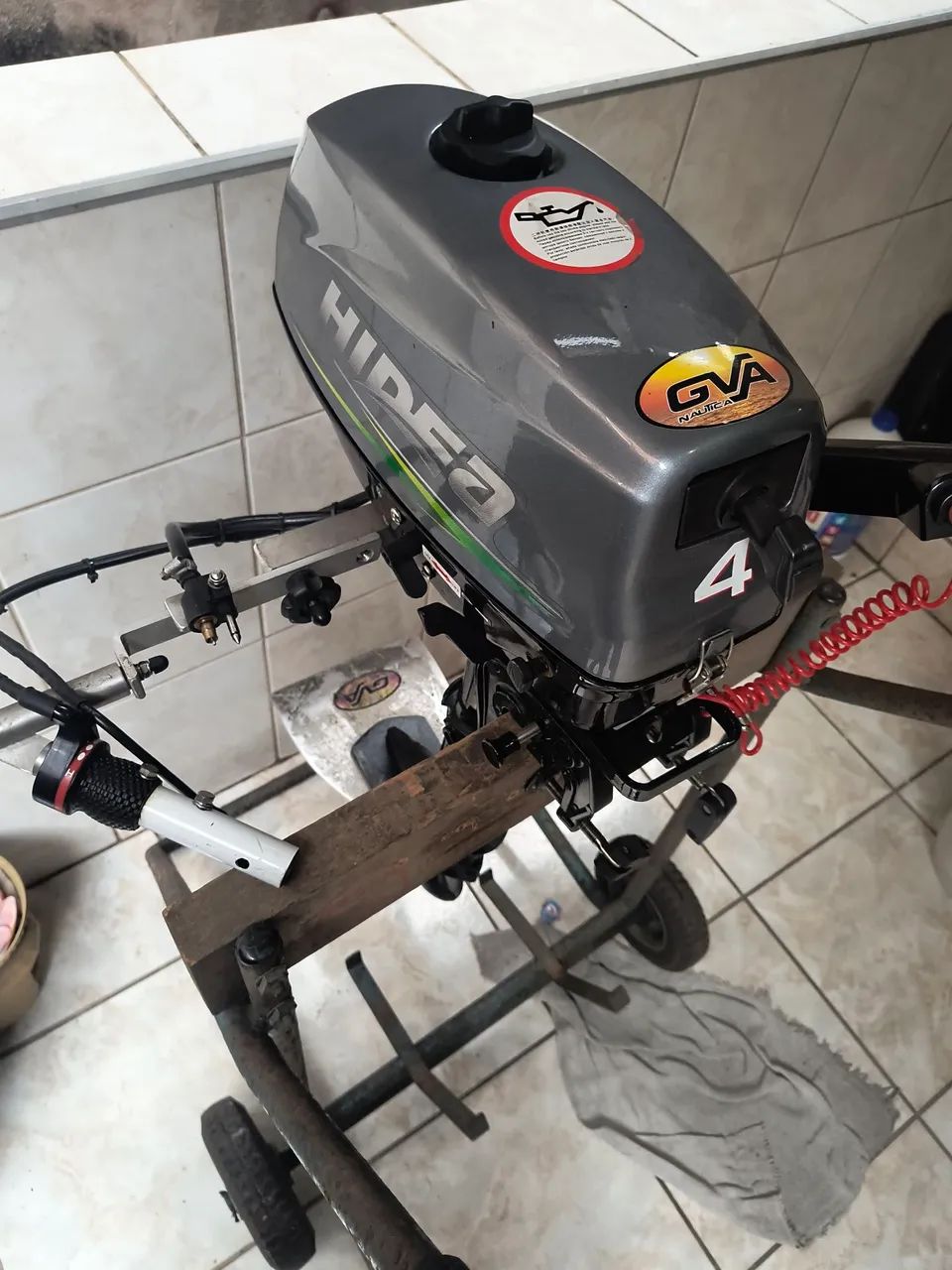 Motor de popa Hidea 4 Hp  - Foto 3