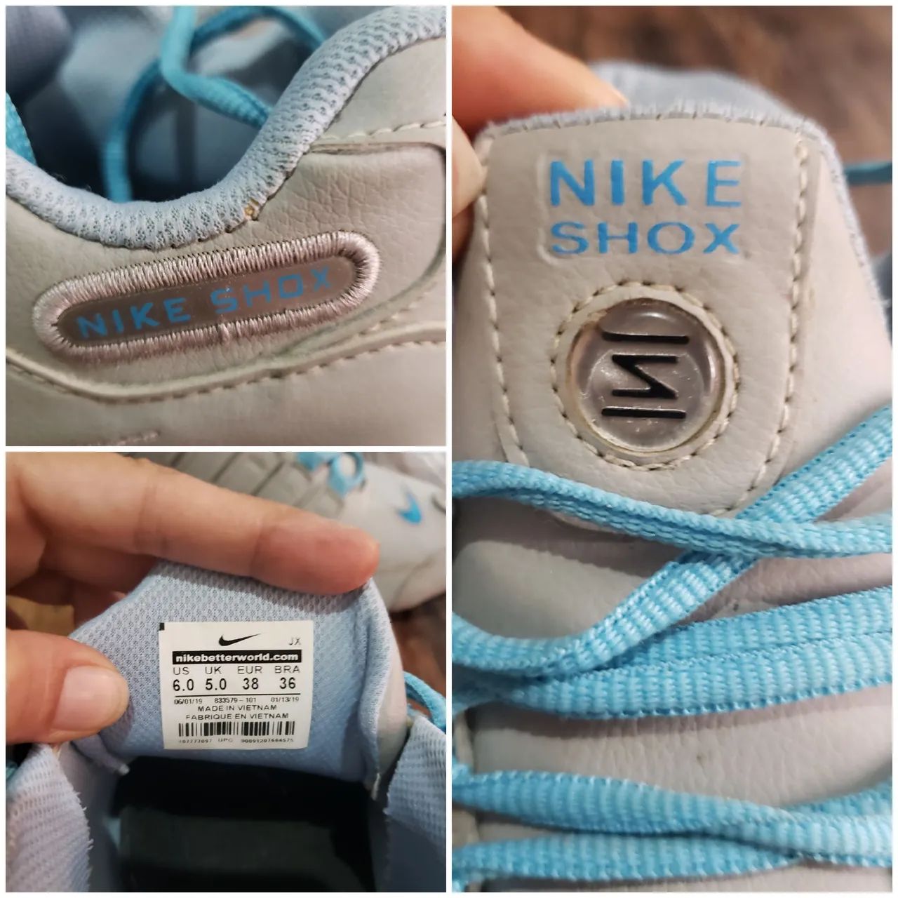 NZ shox Nike シュウ　0724 4 João São - Esportivos Calçados - 36 tamanho molas, テープ・マスキングテープ