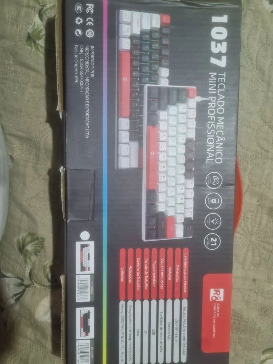 Teclado mecânico 60% switch azul  - Foto 2