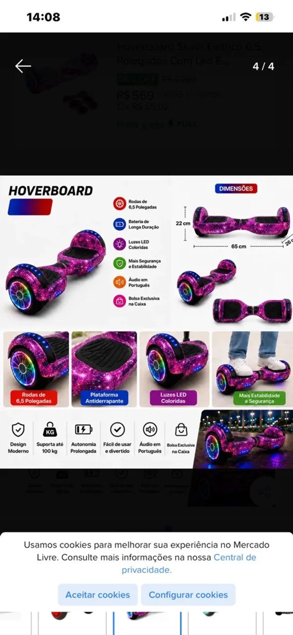 Hoverbooard infantil  - Foto 2
