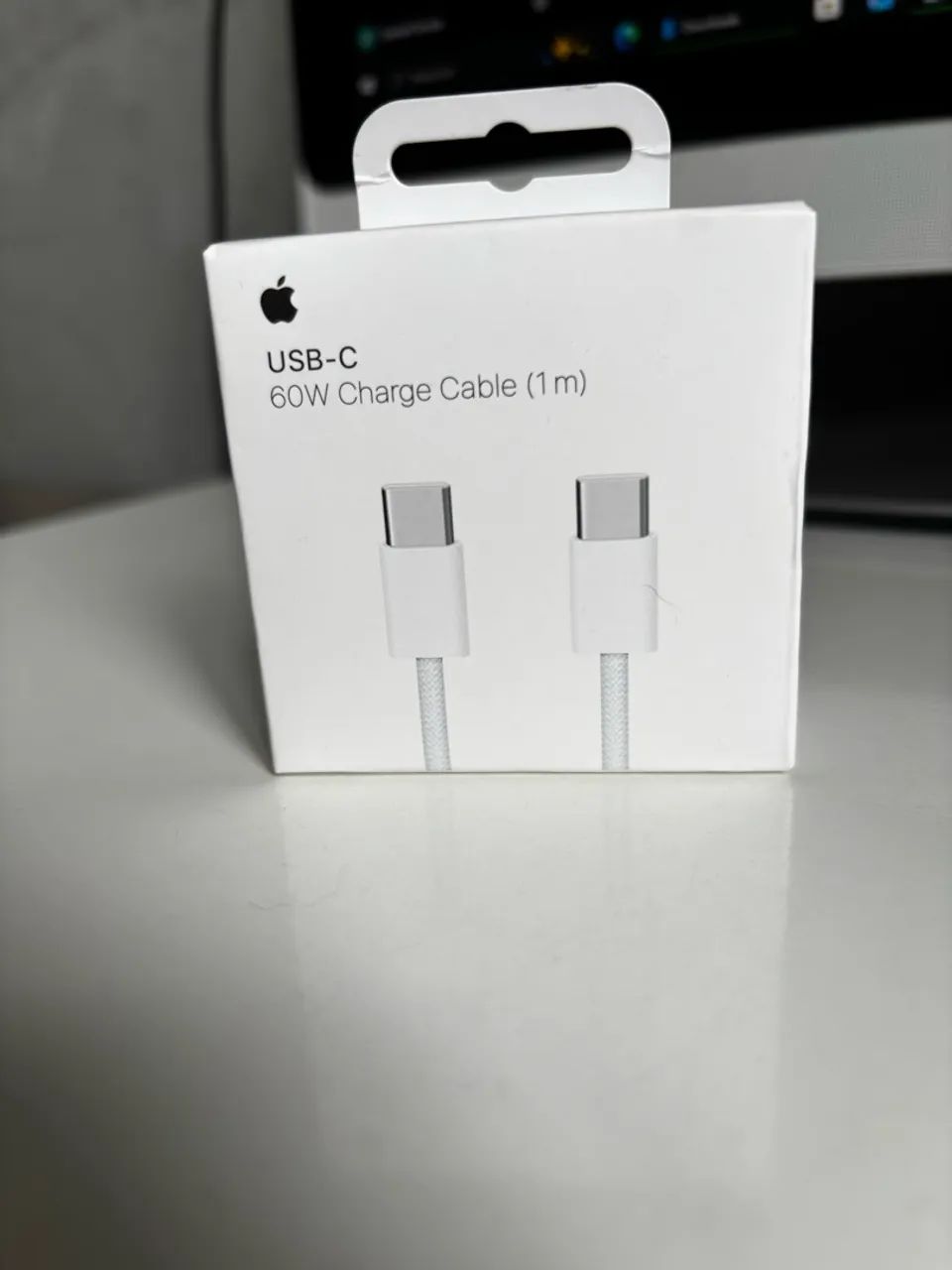Cabo USB-C para Lightning Apple, 1 metro, Branco 