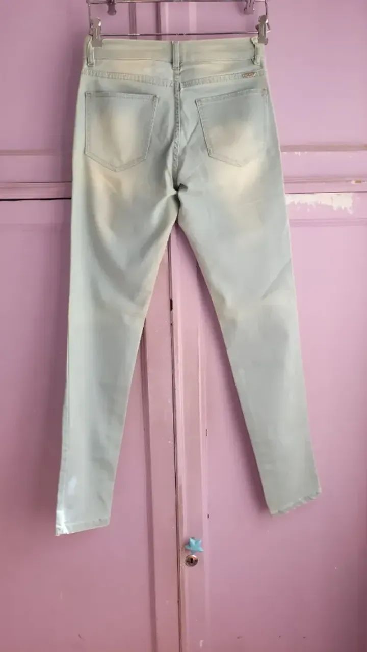 Calça jeans Azul limão - Foto 4