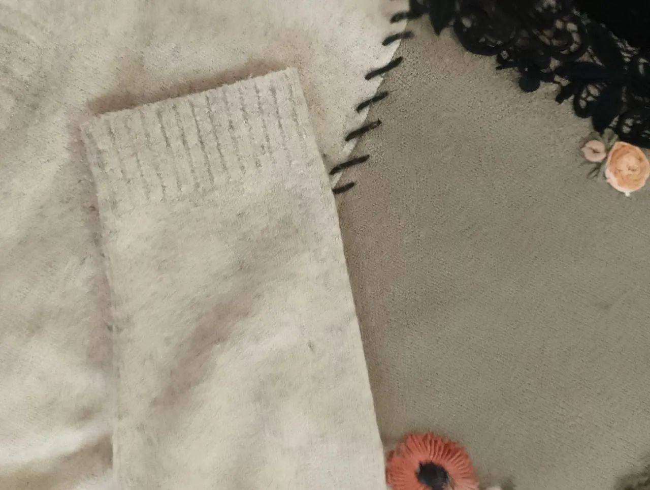 Malha de lá e gorro  - Foto 4