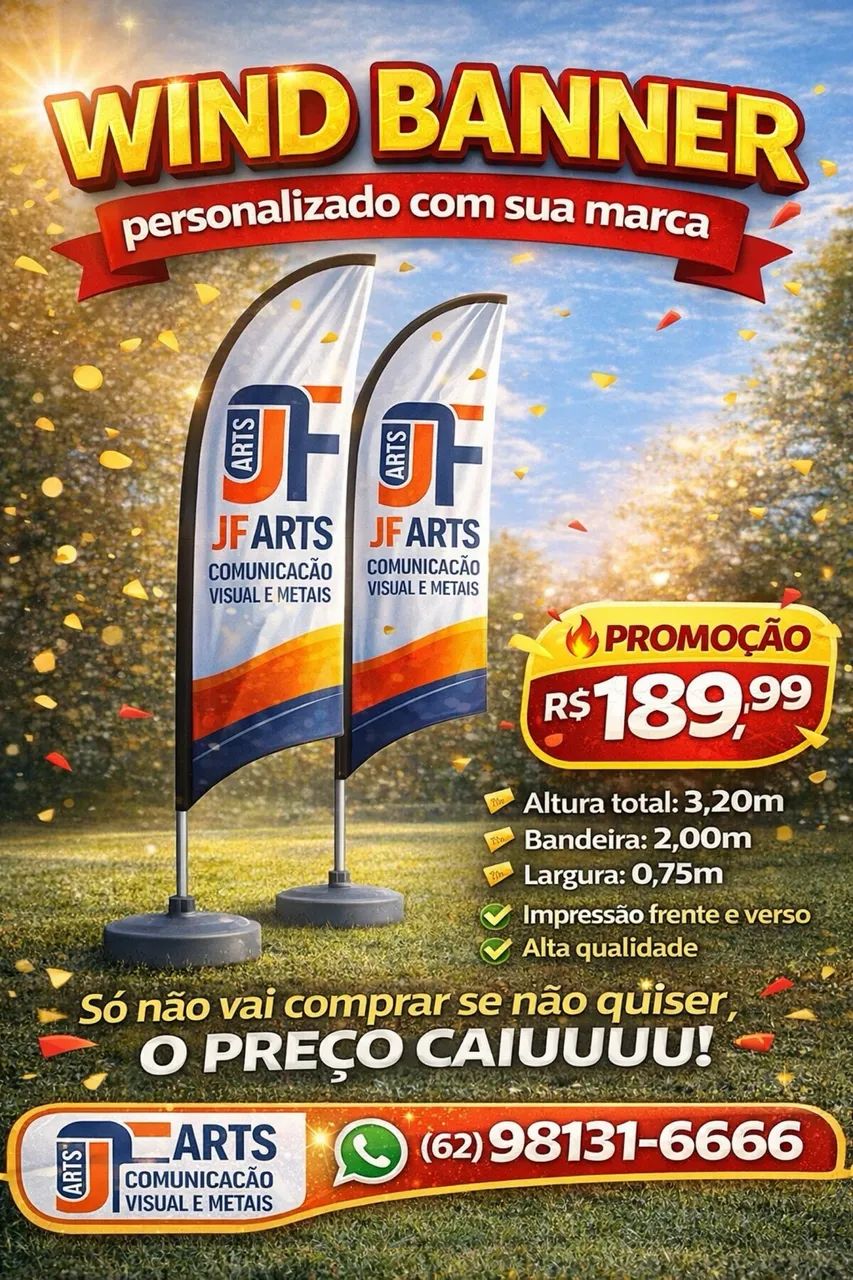 Windbanner bandeira fly banner - Foto 2