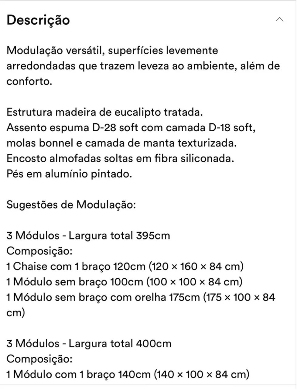 Sofá grande 3 módulos  - Foto 4