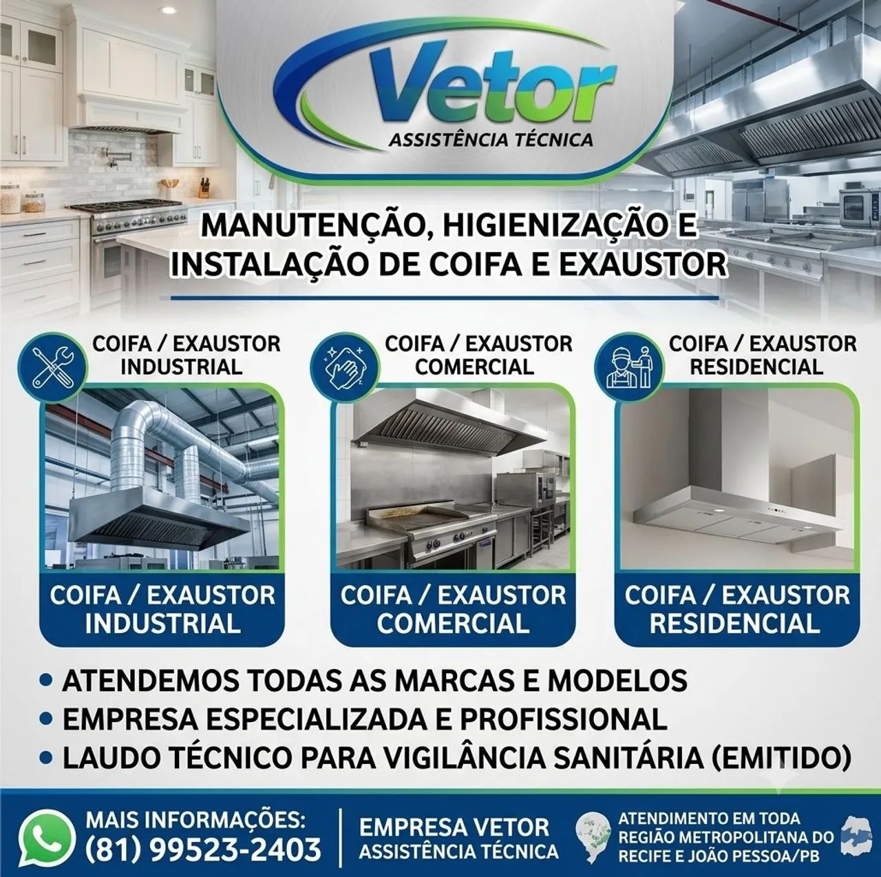 Manutenção de Exaustor e Coifa