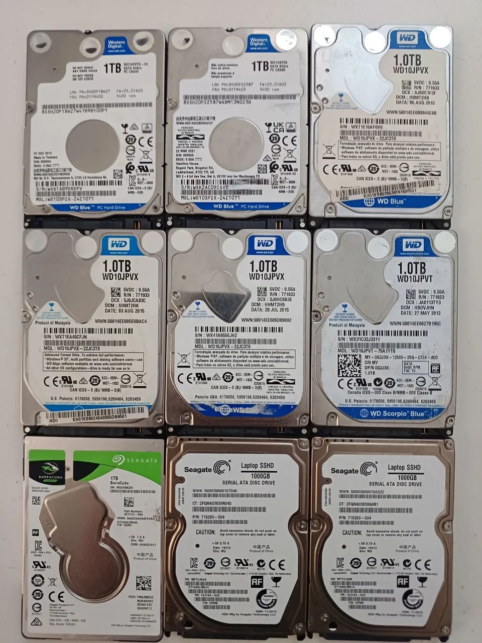 9 hds 1tb notebook 2.5 - Foto 3