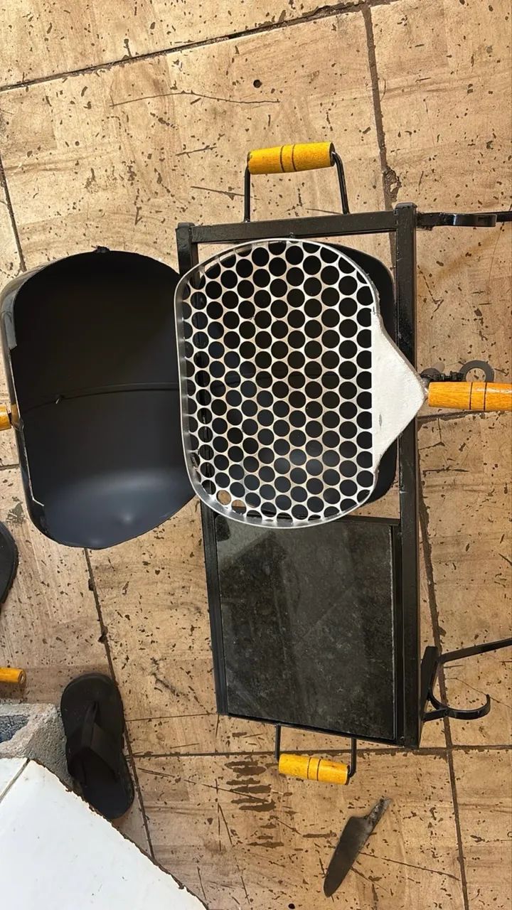 Churrasqueira com Suporte para a Canoa - Foto 2