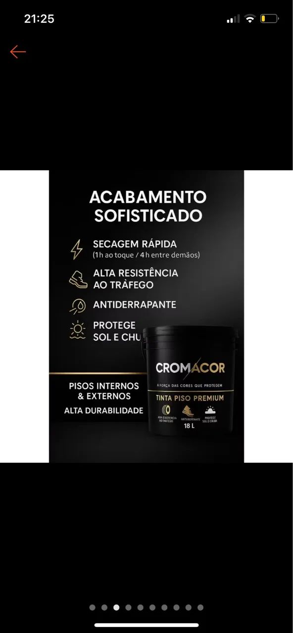 Tinta para piso/calcada cinza grafite 5l- cobre 50 m2 - Foto 2