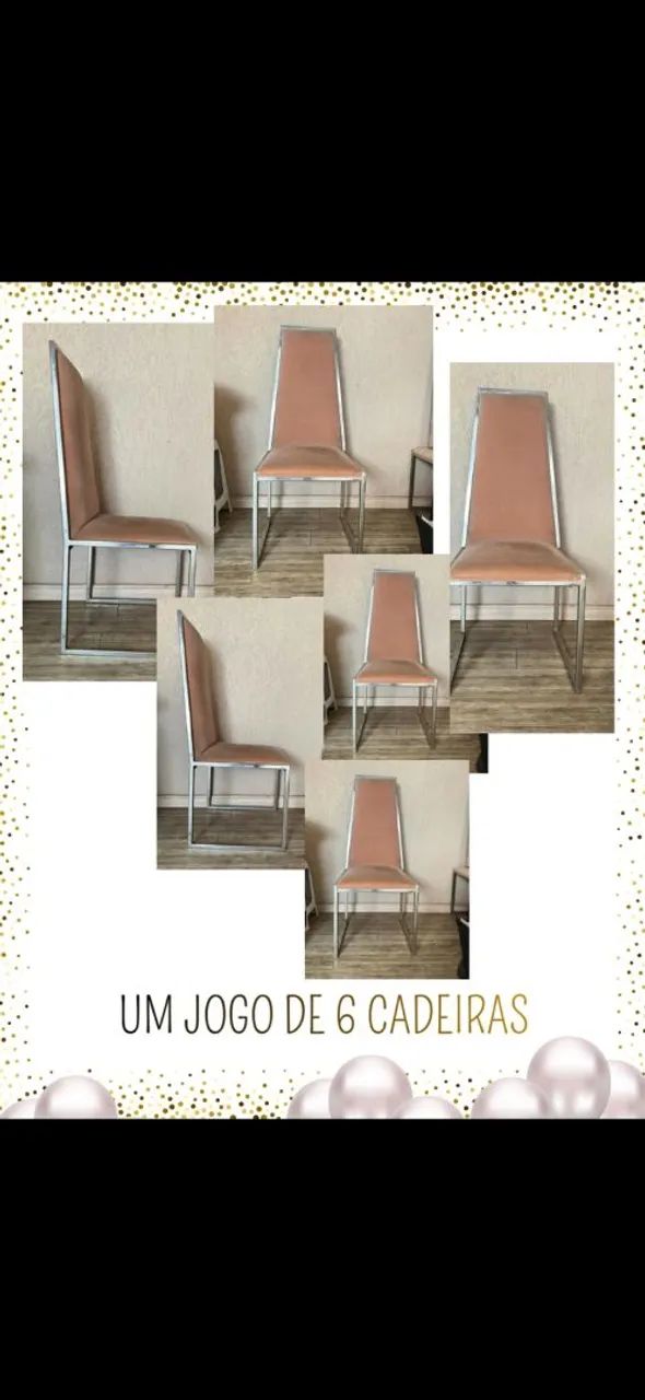 CADEIRAS ESTOFADAS COM BASE EM INOX ? ÓTIMO PREÇO!