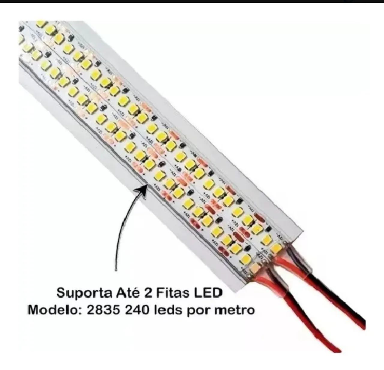 Kit 5 Perfil de Led 30mm ( 3cm ) Barra de 2 Metros cada - Foto 6