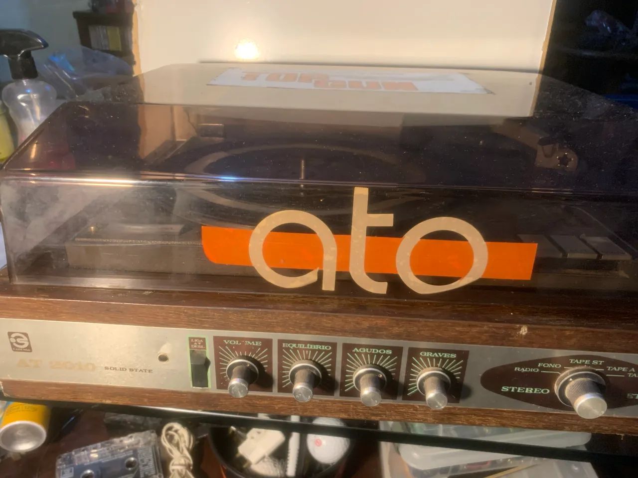 toca-discos vintage Cadensa Stereo AT 3010, conhecido como "Solid State" - Foto 3