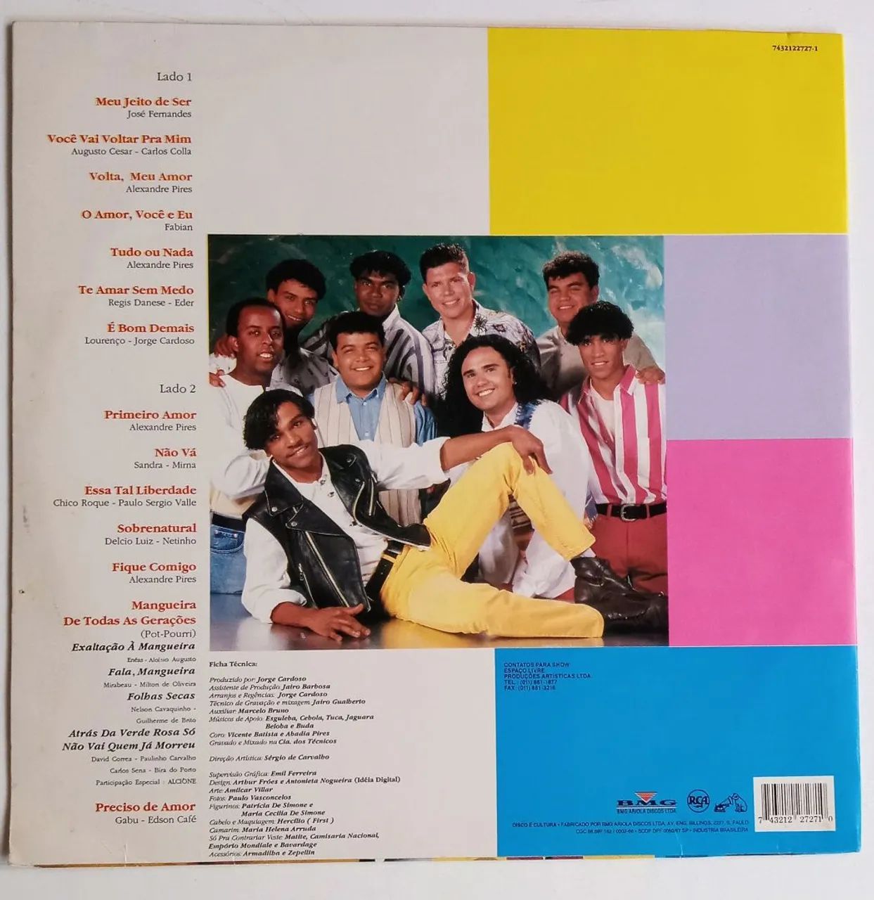 Só pra contrariar, RCA 1994, Disco de Vinil  - Foto 2
