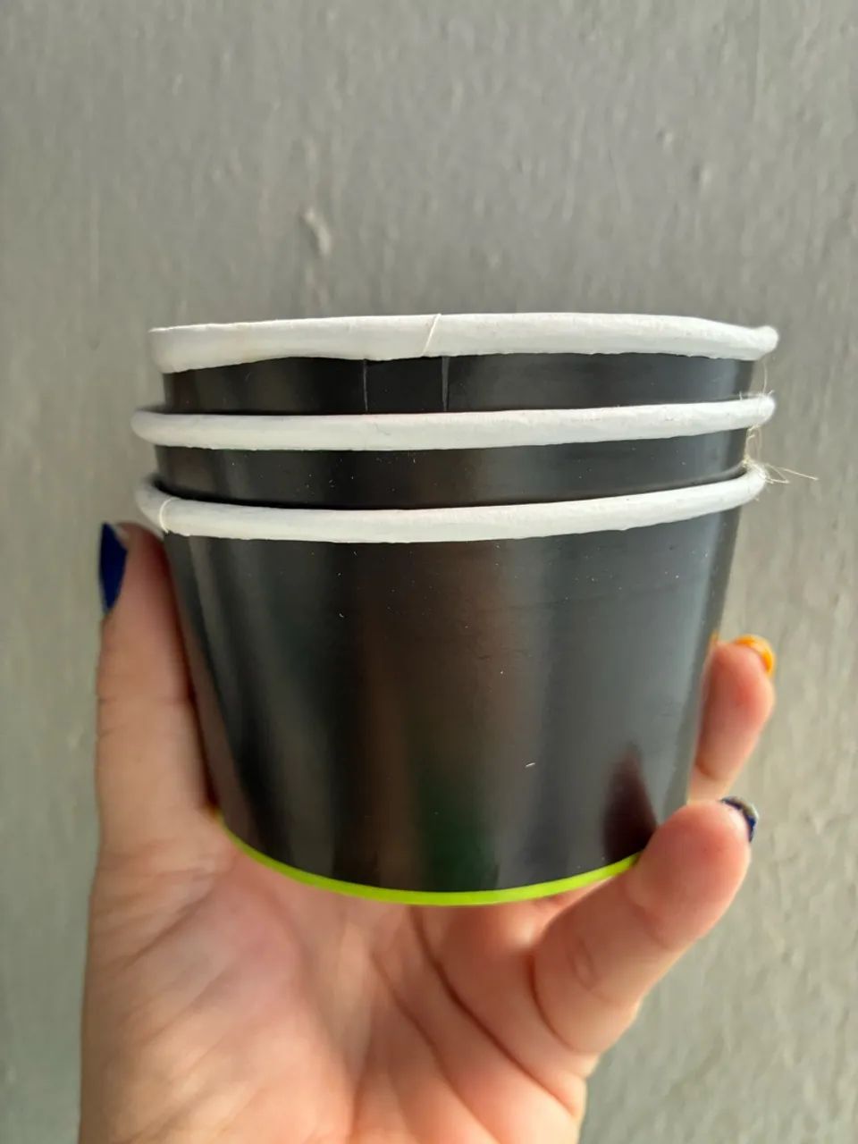 Potes de plástico papel liquidação de estoque  - Foto 3