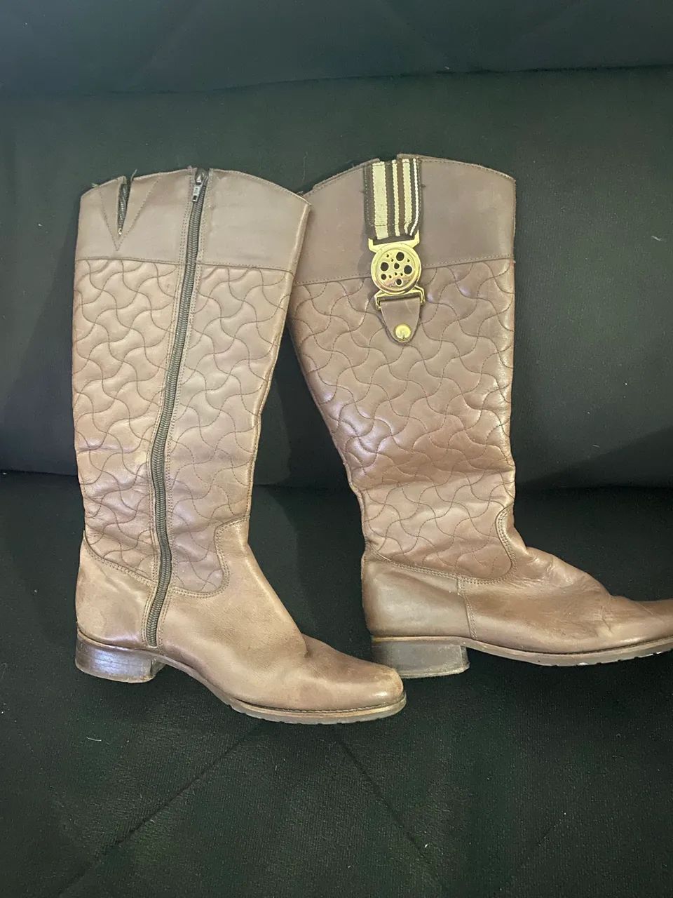 Bota montaria em couro 35 - Foto 3