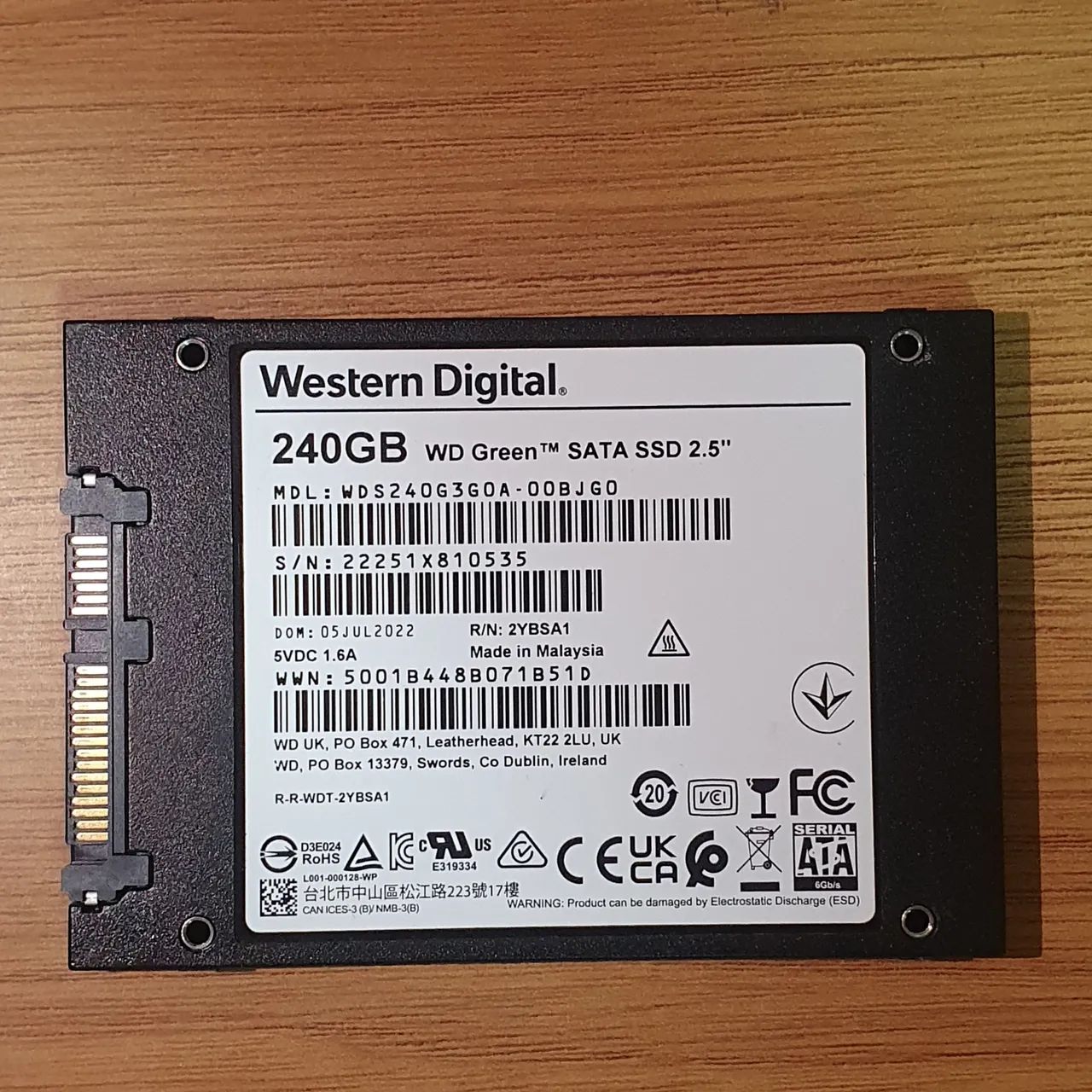 SSD SATA 240Gb WD Green COM DEFEITO - Foto 2