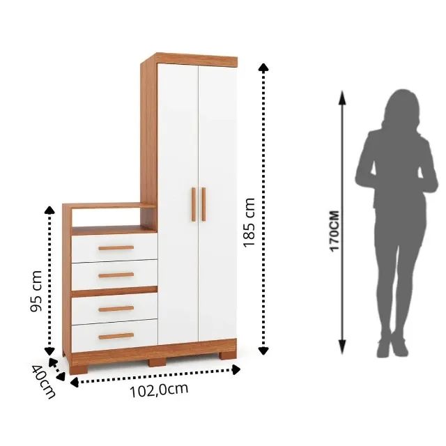 Armário Multiuso com Cômoda  Nova na Promoção  - Foto 3
