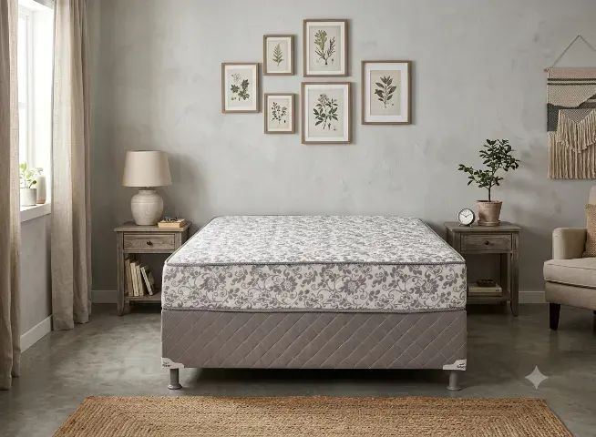 Cama Box Casal Com 5cm de Espuma (Nova)