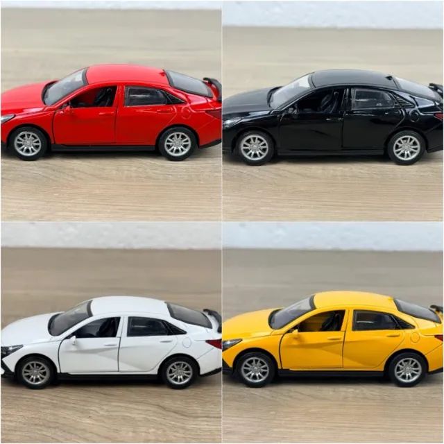 Kit 4 Hyundai Elantra Avante 1:36 Diecast Metal Fricção - Hobbies