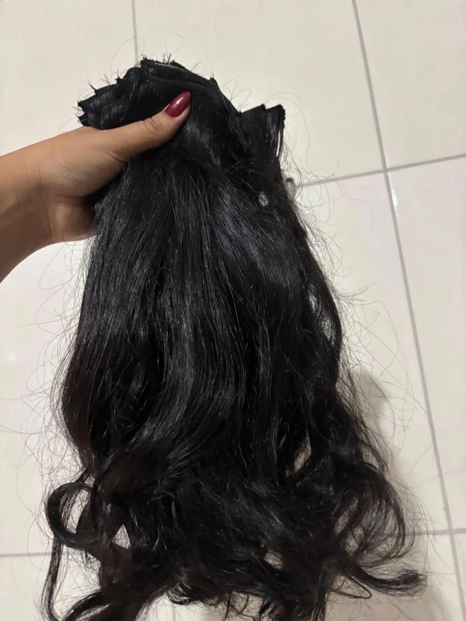 Cabelo humano 150g 45cm - Foto 3