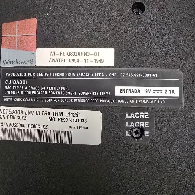 Laptop Lenovo Ultra Thin 1125 - Foto 4