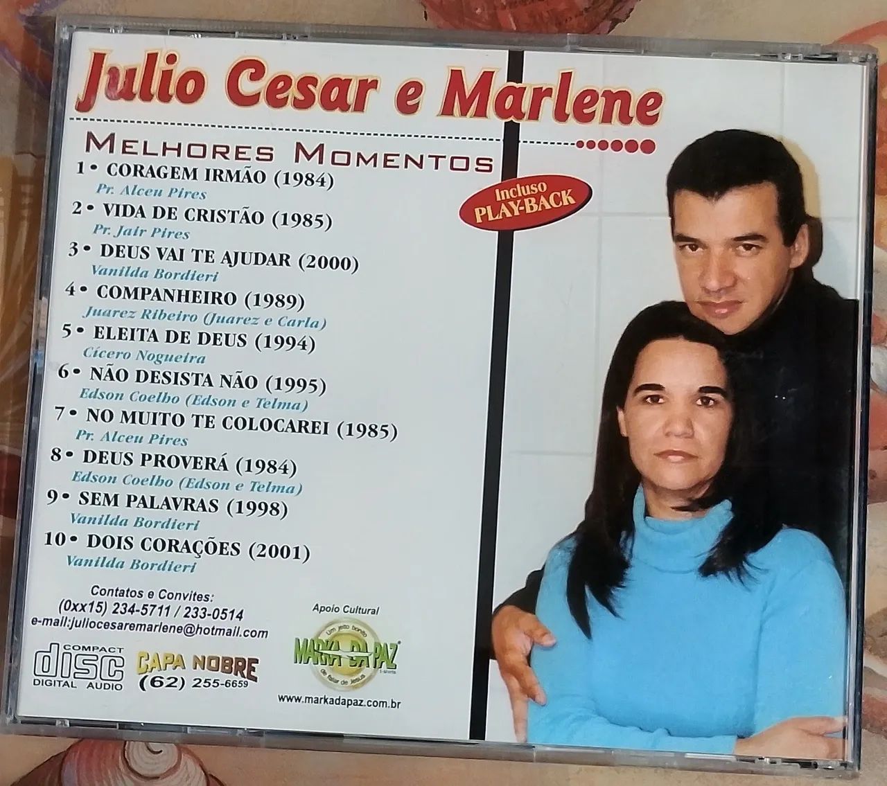 Cd Julio Cesar E Marlene Melhores Momentos Vol 2  - Foto 3