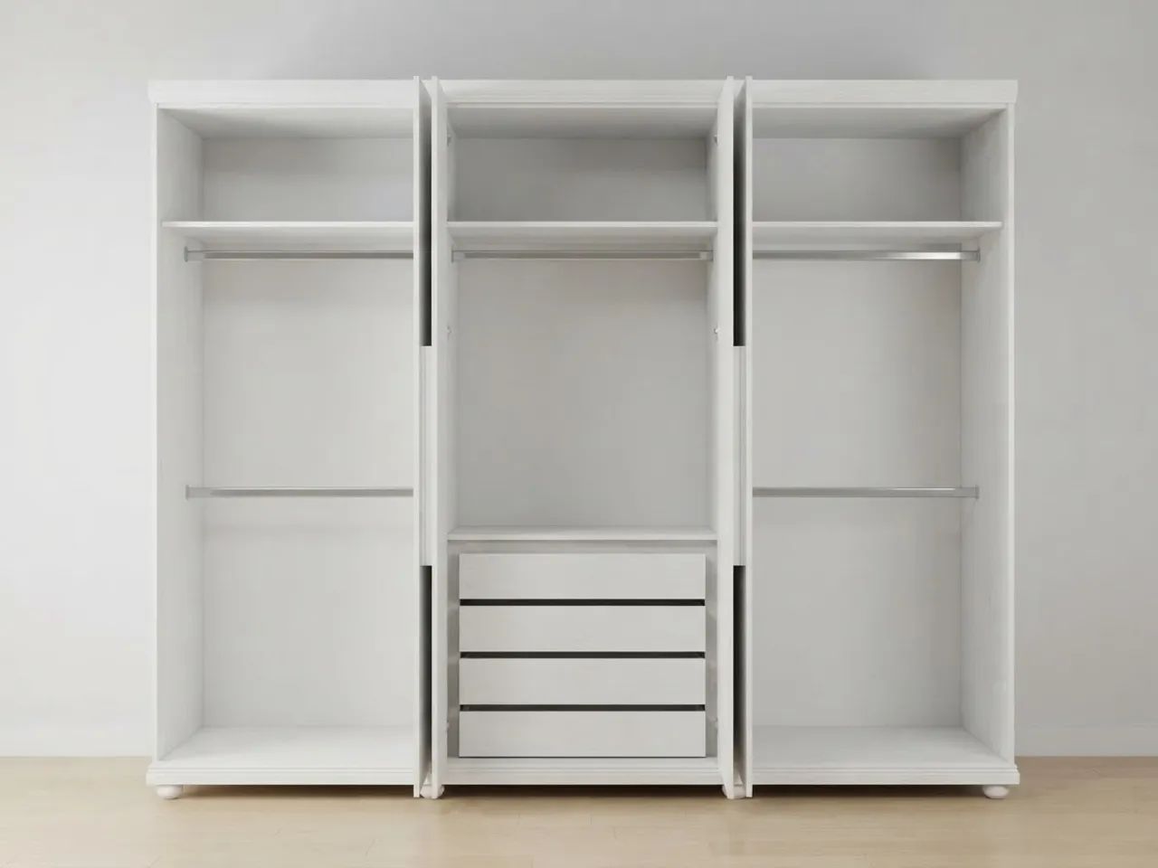 Guarda roupa 6 portas e 3 gavetas 