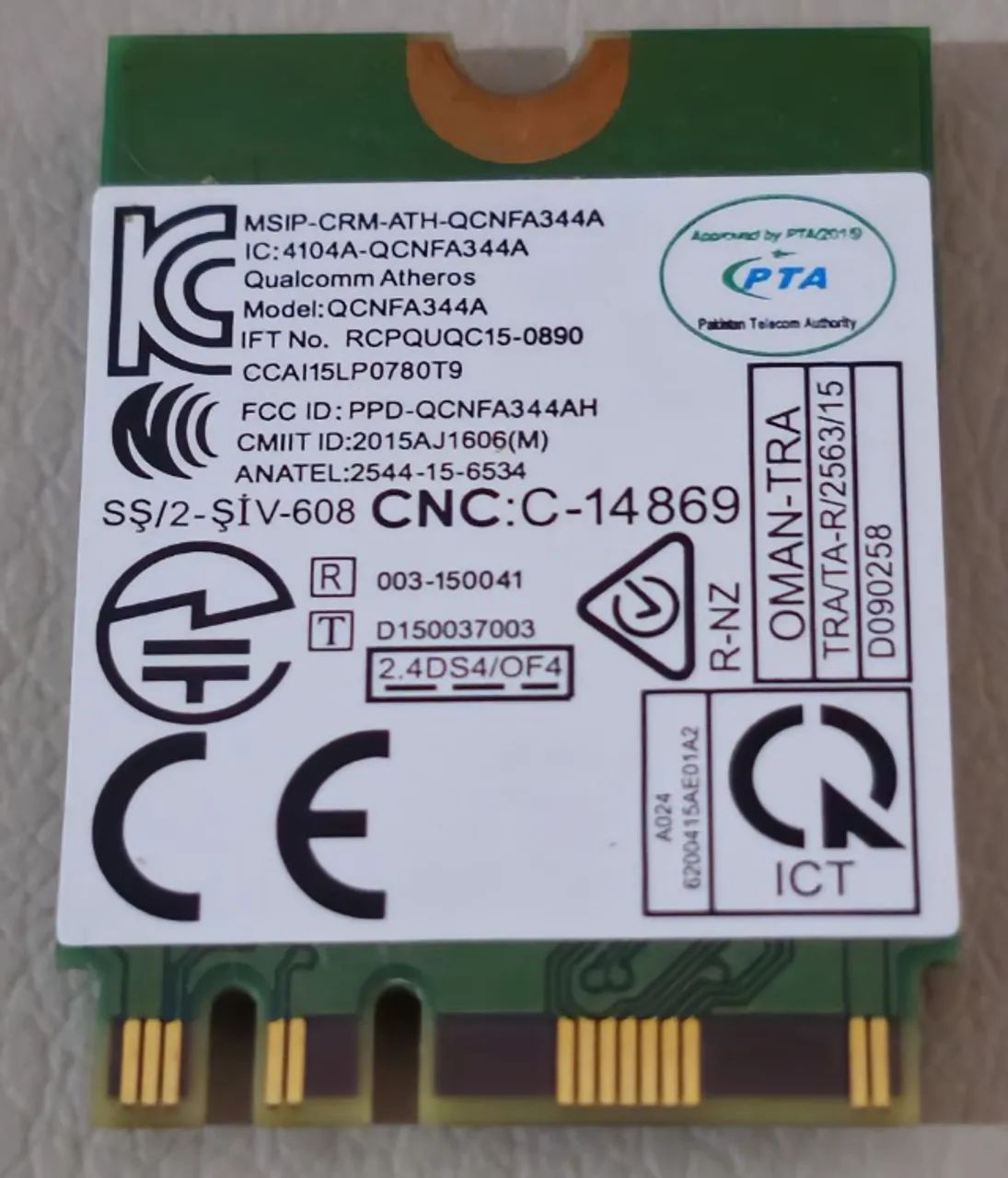 Placa Wifi Dual Band Dw1820 2.4 E 5 Ghz 867mbps + Bluetooth - Foto 3